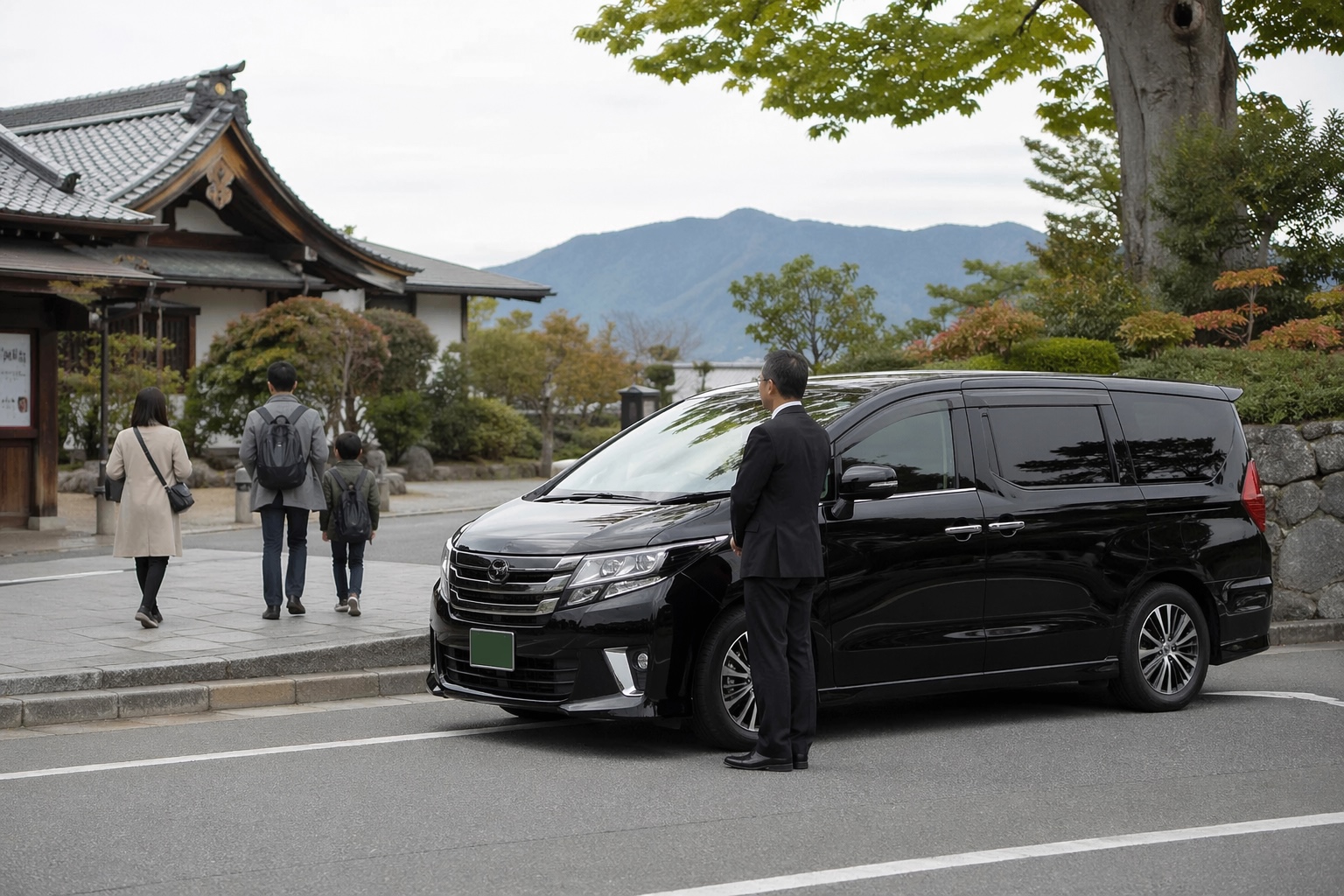 Placeholder image for driver waiting with the vehicle